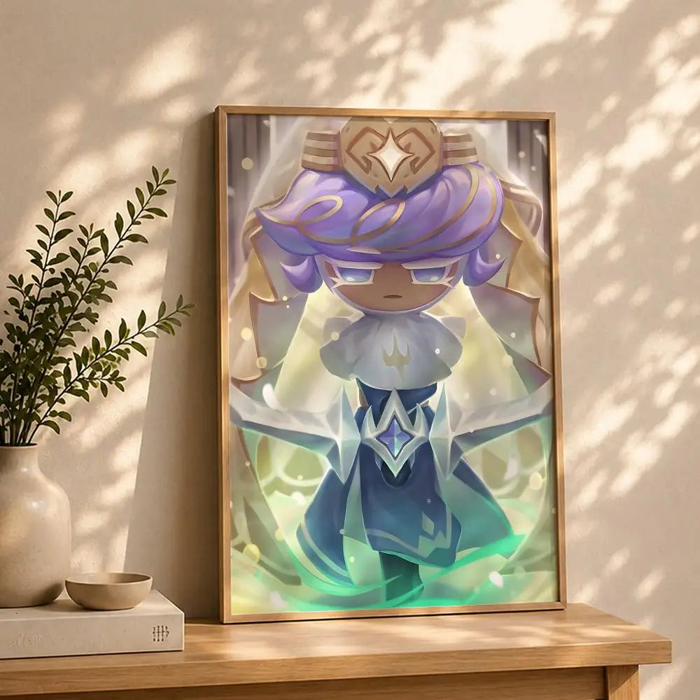 Game C-CookieRun KingdomS Poster HD Self Adhesive Waterproof Wall Art Ideal for Home Office Dorm Bedroom Great Gift Peaceful Pleasures Health and Wellness