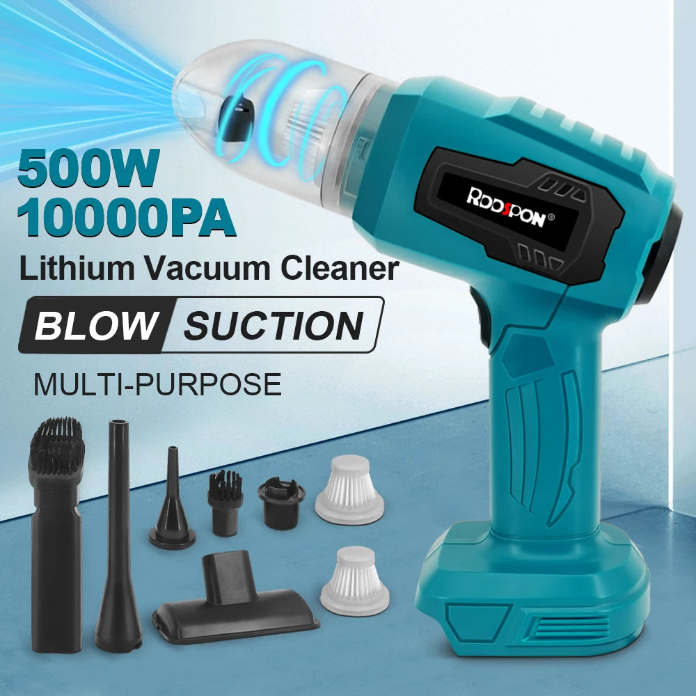 Portable Car Vacuum Cleaner Cordless Handheld Duster Electric Air Blower for Floor Carpet Hair Cleaning for Makita 18V Battery Peaceful Pleasures Health and Wellness