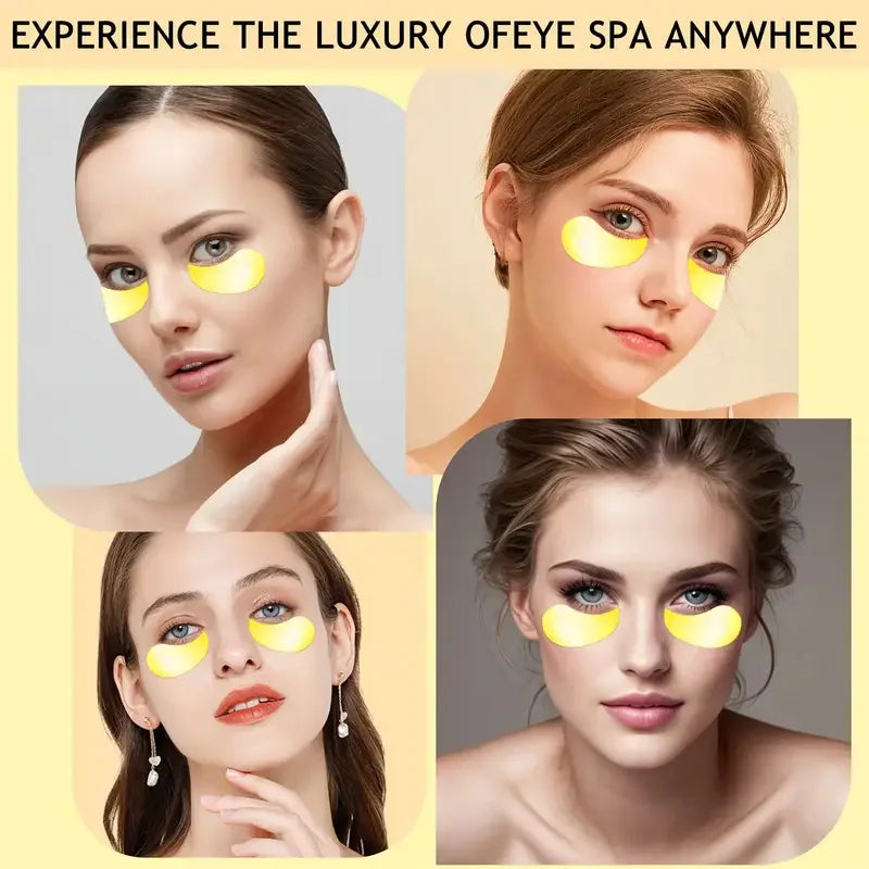 Turmeric Vitamin C Eye Masks – Brighten & Firm | 60 Patches Under Eye Patches Peaceful Pleasures Health and Wellness