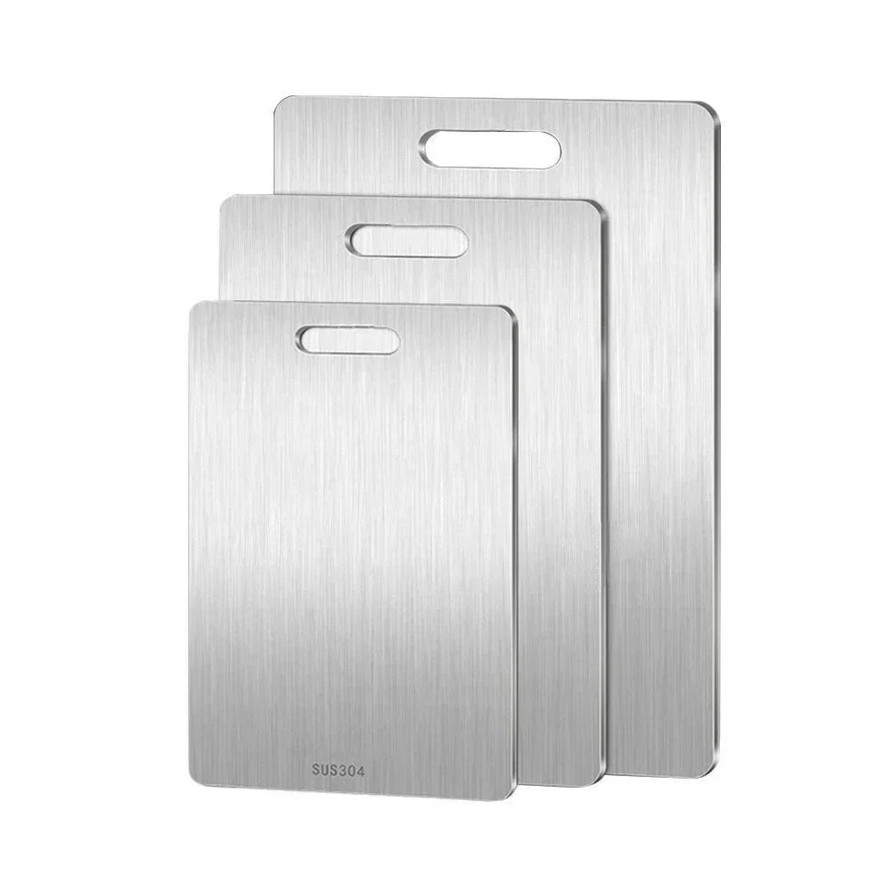 Heavy Duty Stainless Steel Double-Sided Cutting Board