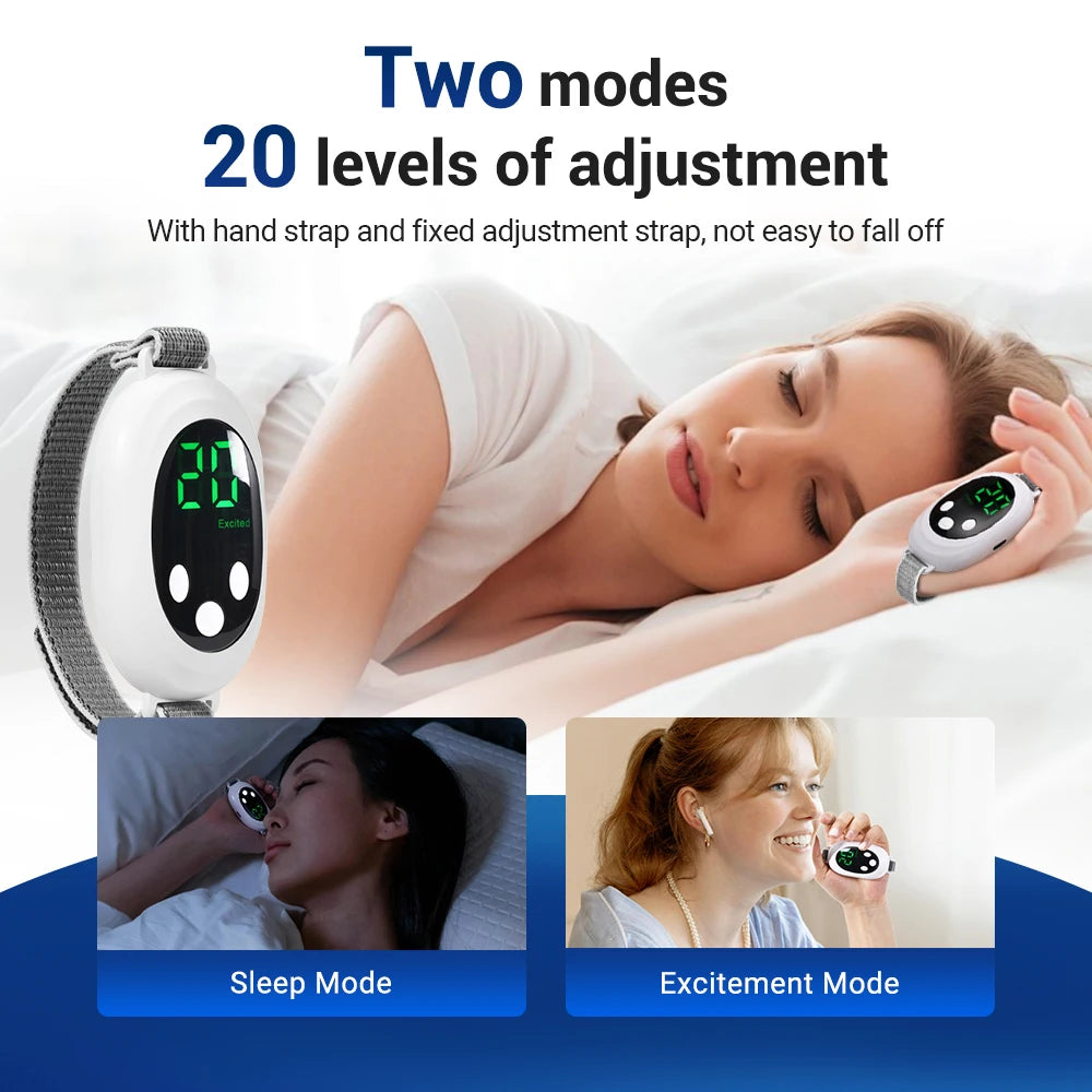 Insomnia Relief Sleep Aid Device 20 Gears Adjustable Physical Calm Mood Smart Handheld Sleep Helper Adults Anxiety Stress Relief Peaceful Pleasures Health and Wellness