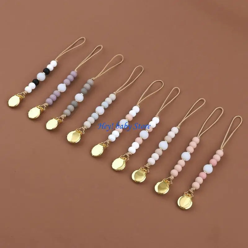 Baby Pacifier Clip Chain | Silicone Dummy Holder & Soother Strap