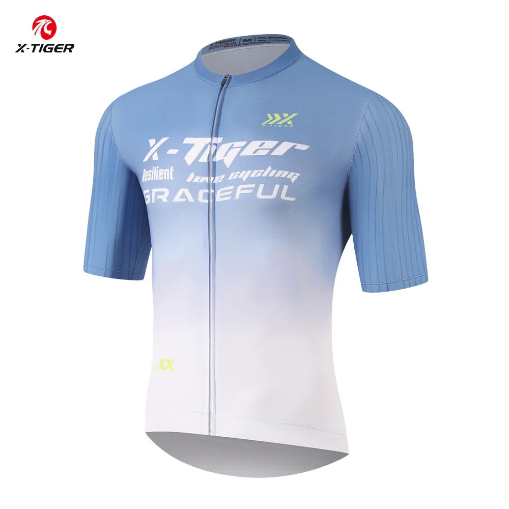 X-TIGER Men's Summer Cycling Jersey | Breathable MTB Road Bike
