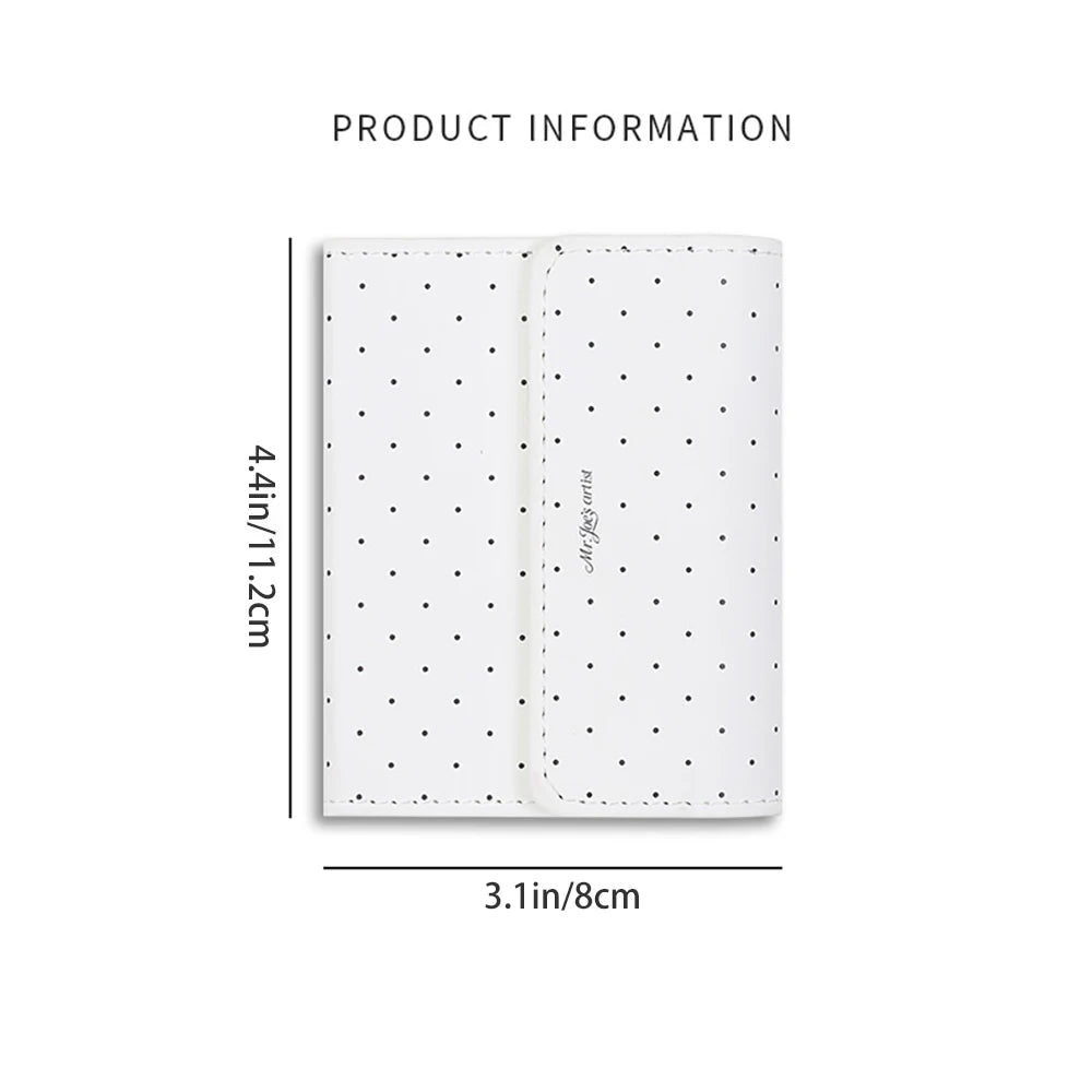 Polka Dot M5 Leather Notebook Instagram Diary DIY Portable Pocket