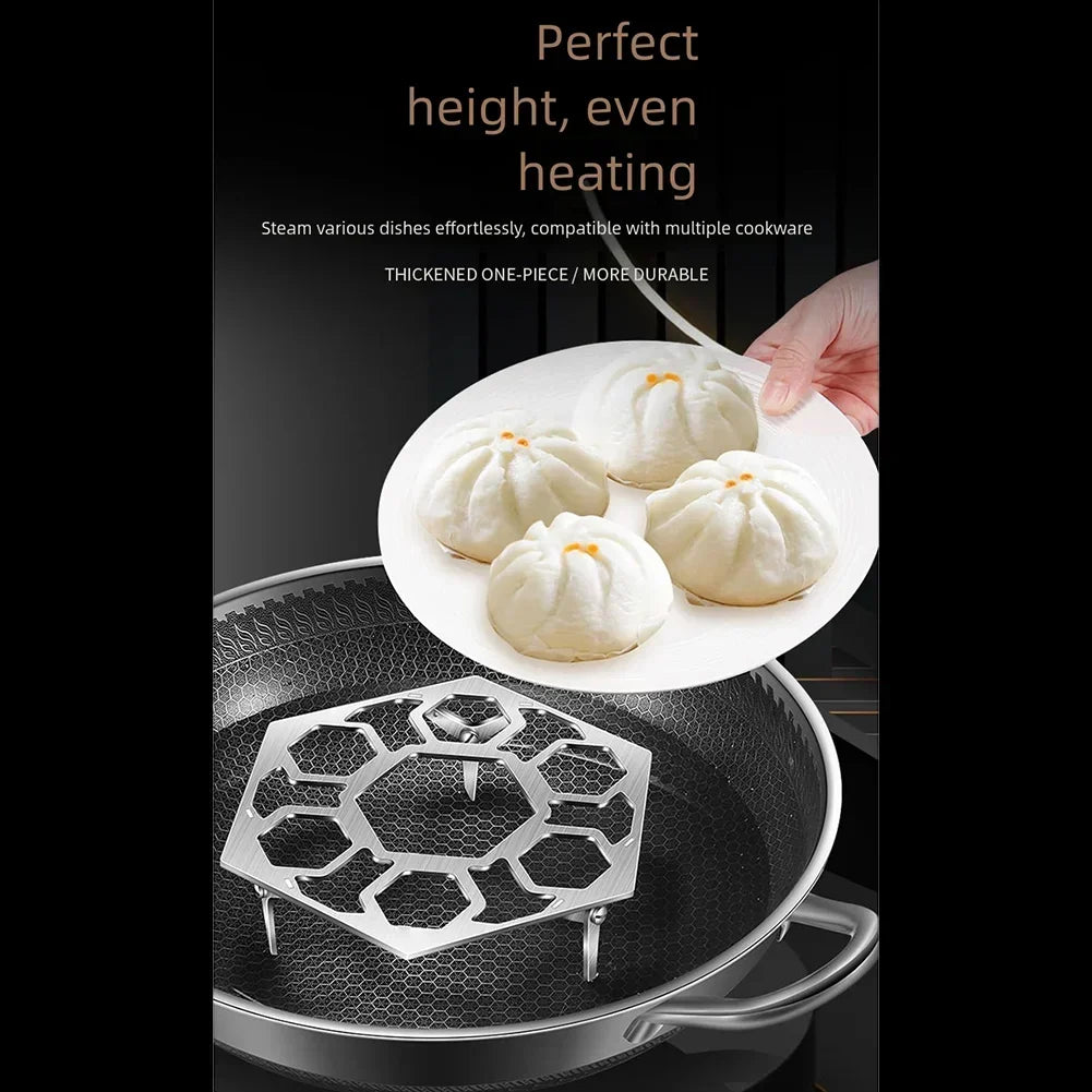 Stainless Steel Stackable Egg Steamer Rack | Multi-Hole Tray