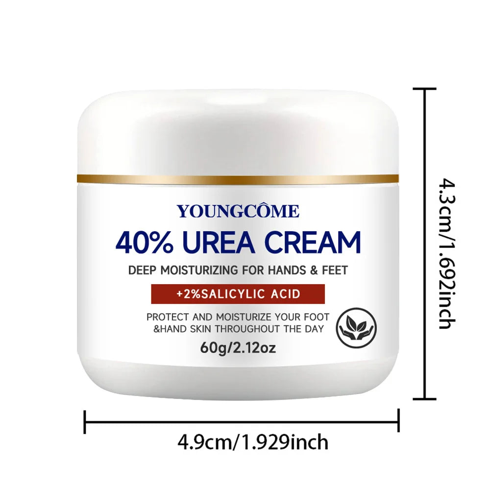 YOUNGCOME 40% Urea & 2% Salicylic Acid Foot & Hand Cream Hand & Foot Cream Peaceful Pleasures Health and Wellness 60G