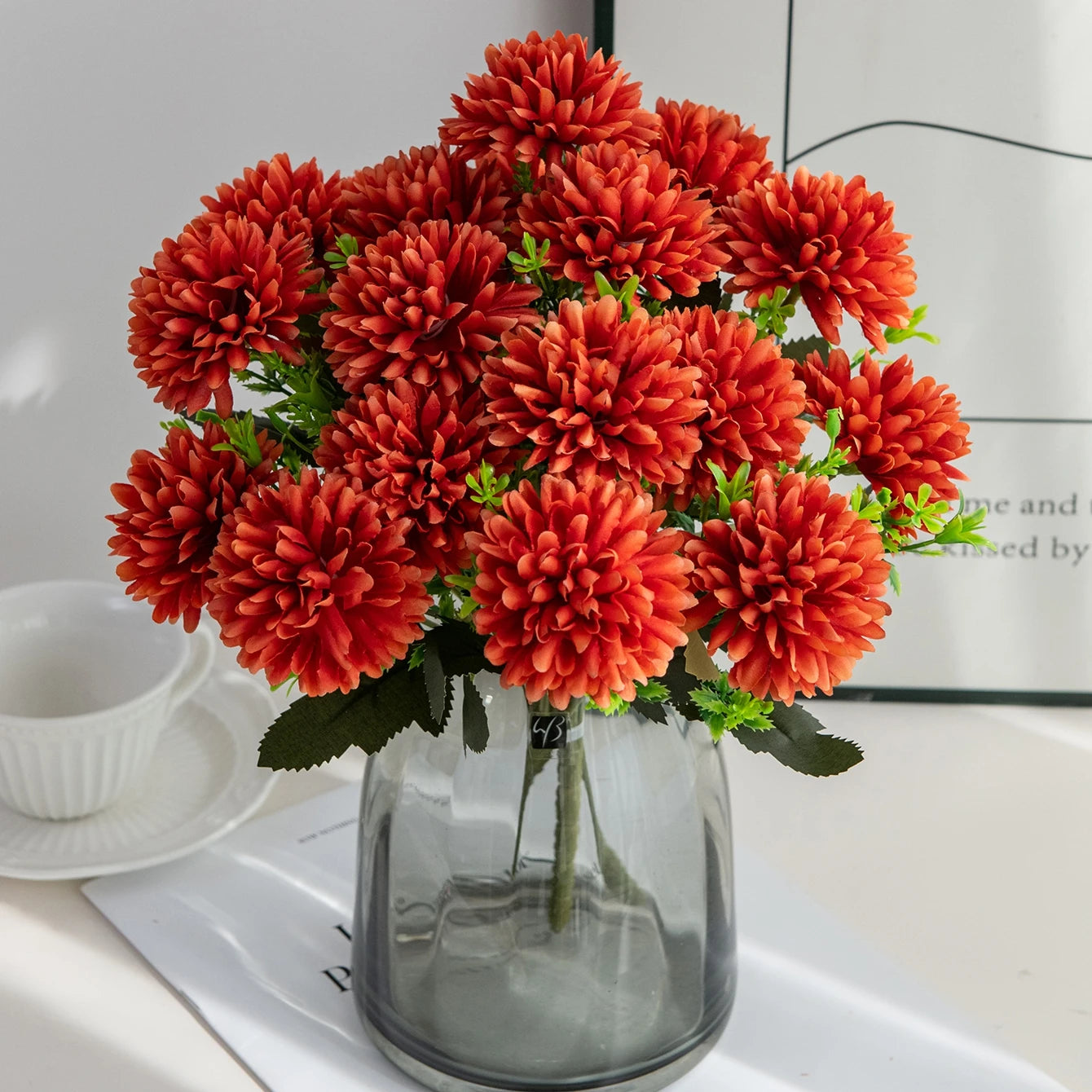 Silk Ball Chrysanthemum Artificial Flowers – Wedding & Home Décor