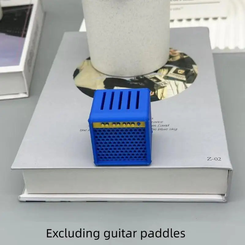 3D Printed Guitar Pick Holder – Vintage Amp Design, Holds 5 Picks