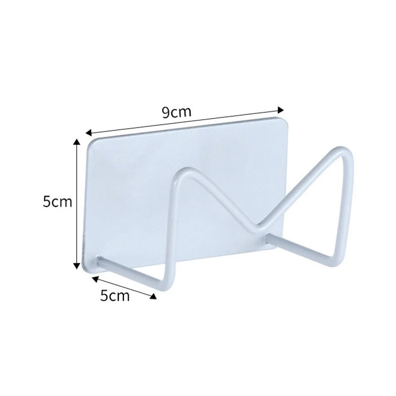 Wall Mounted Hair Dryer Holder – No-Drill Stainless Steel Rack