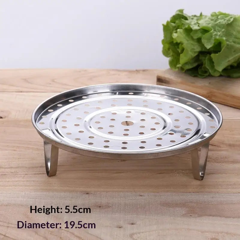 Stainless Steel Steamer Rack with Detachable Legs | Multi-Size