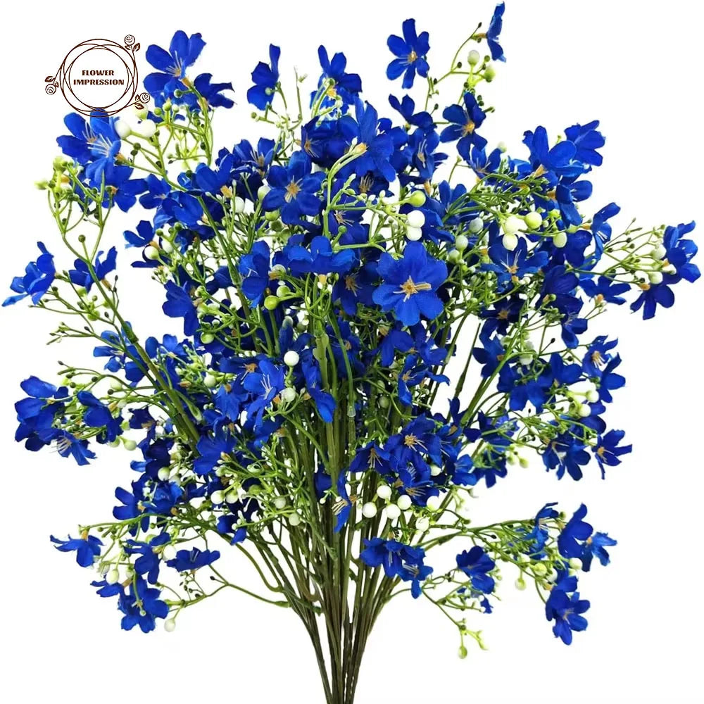 Silk Artificial Flowers Long Stems | Faux Baby's Breath Bouquet