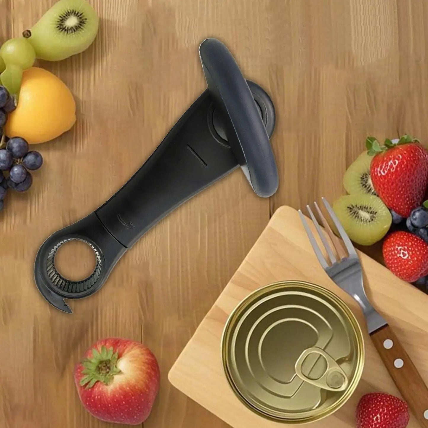 4-in-1 Manual Can Opener with Anti-Slip Ergonomic Handle Manual Can Opener Peaceful Pleasures Health and Wellness