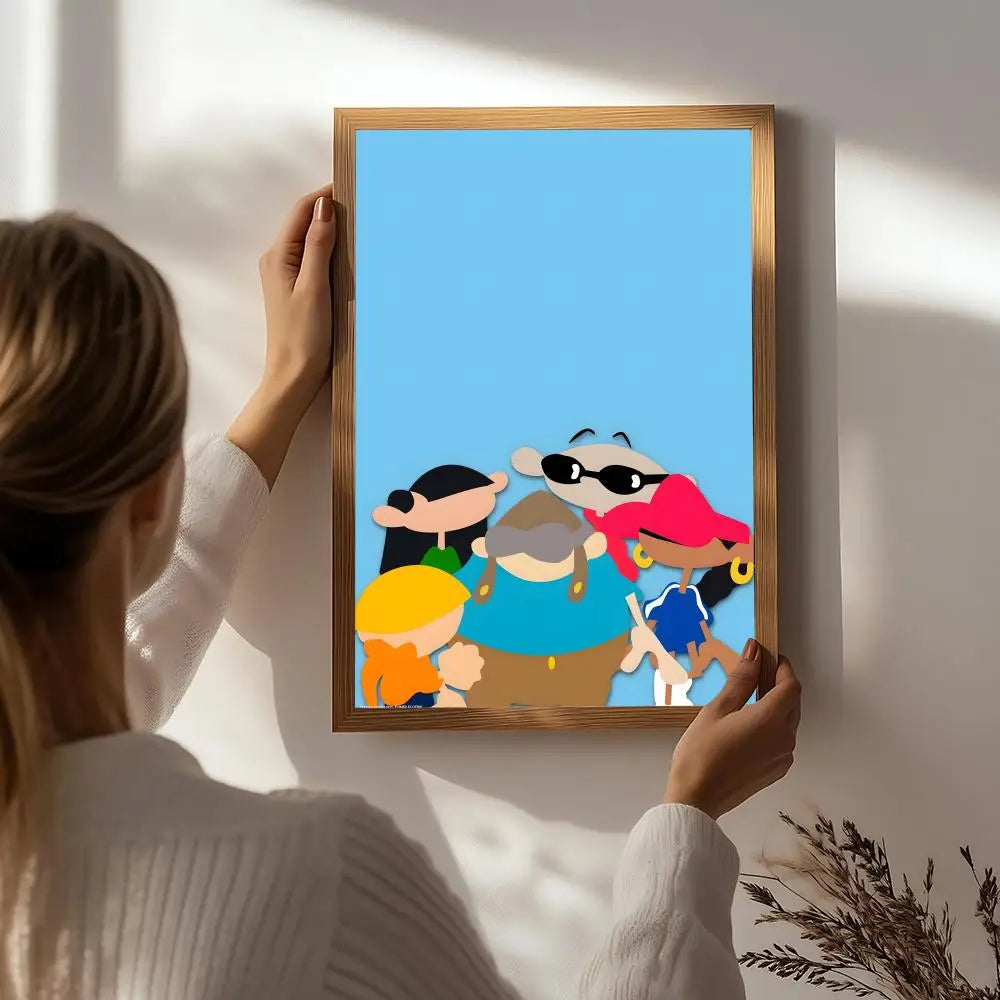 Cartoon C-Codename: Kids Next Door Poster HD Self Adhesive Waterproof Wall Art Ideal for Home Office Dorm Bedroom Great Gift Peaceful Pleasures Health and Wellness White8 15X20cmNoframe