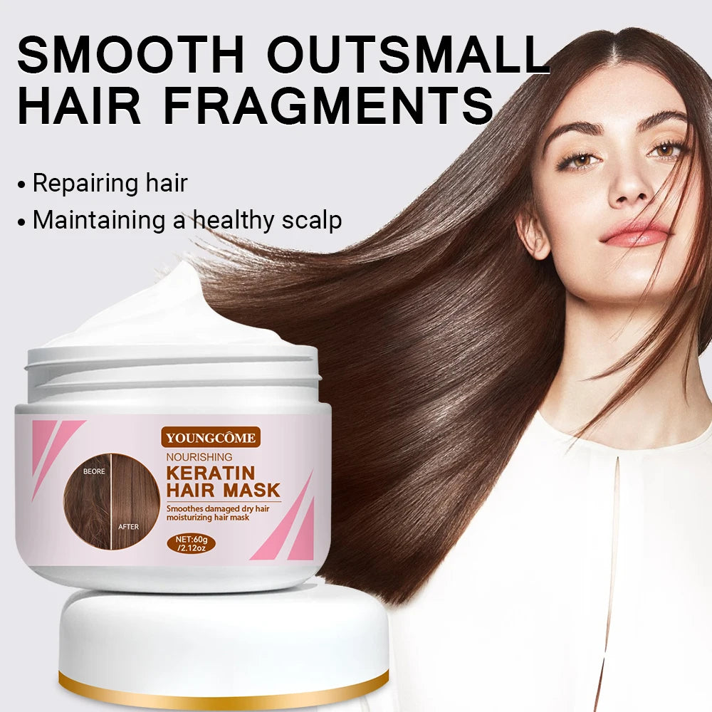 Keratin Collagen Hair Mask – Repair & Smooth All Hair Types Hair Care Peaceful Pleasures Health and Wellness