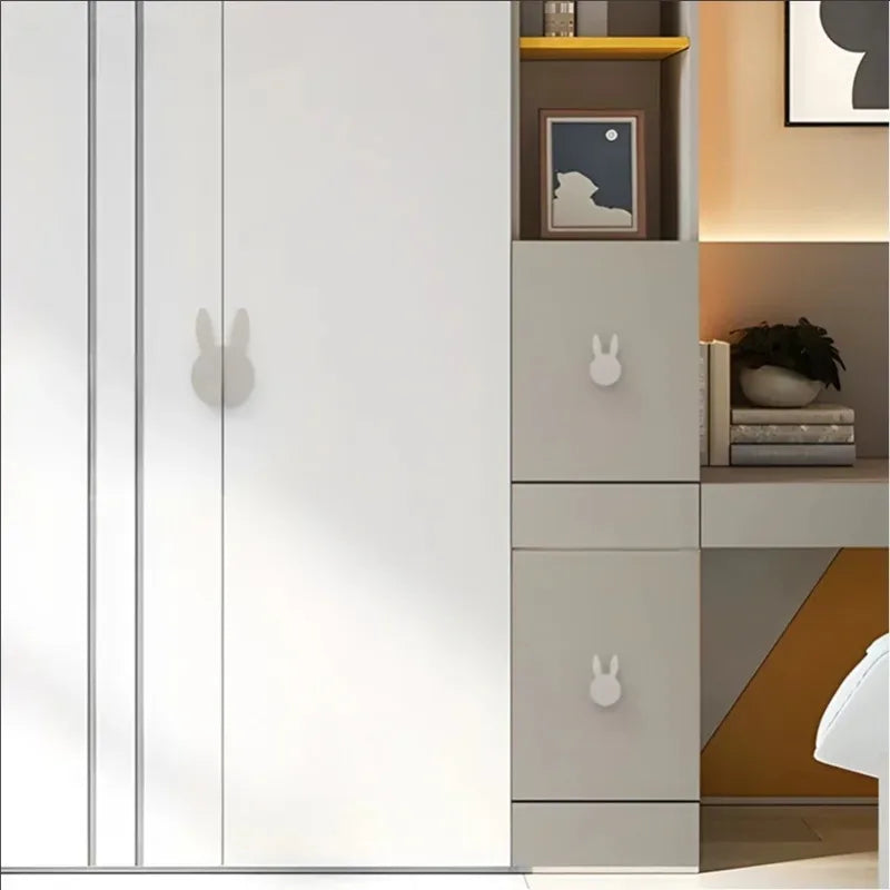 Love Rabbit Cartoon Cabinet Handle – Kids Room Door Pull