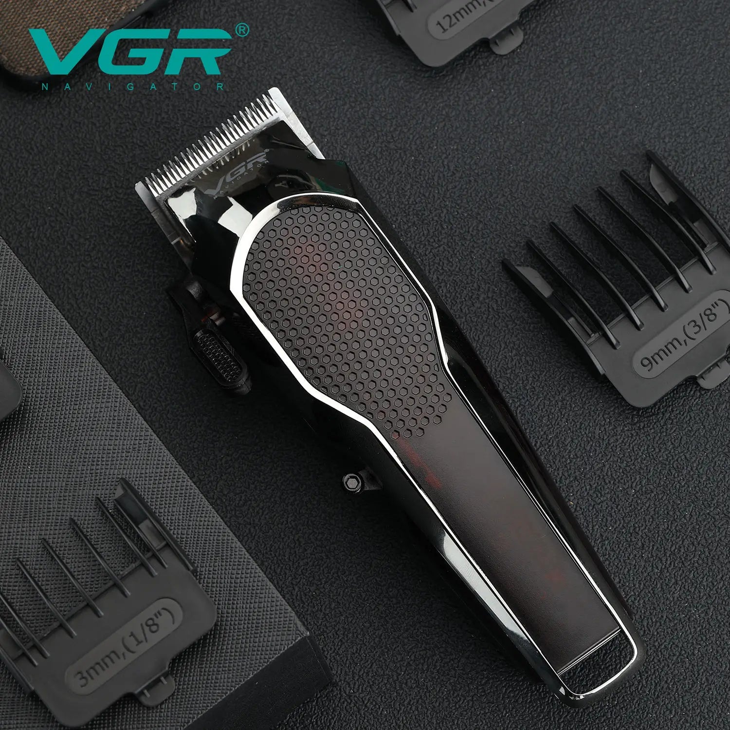 VGR cordless hair trimmer professional rechargeable electric barber hair clipper for men with LED display V-189 Peaceful Pleasures Health and Wellness