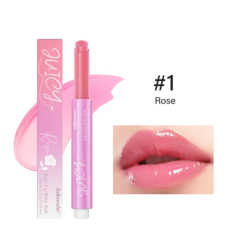 Color Change Juicy Lip Balm Shift Ph Color Changing Lip Balm Long Lasting Moisturizing Lipstick all change to pink lips makeup Peaceful Pleasures Health and Wellness Rose1