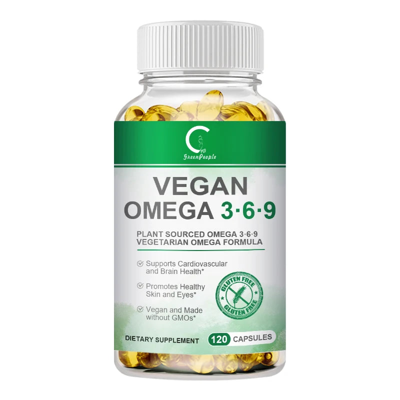 Omega-3 Fish Oil Capsules – Non-GMO, Gluten-Free | Nervous System, Skin, Hair & Stress Relief | 120 Count Peaceful Pleasures Health and Wellness 3 bottles United States
