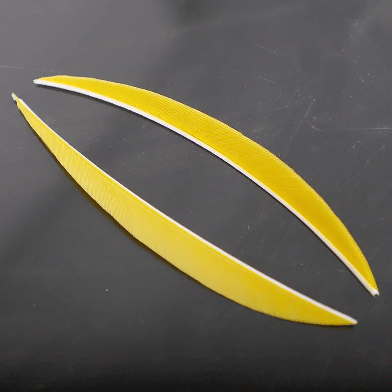 ACCMOS 5-Inch Real Turkey Feather Fletching Arrow Feathers 15 Colors