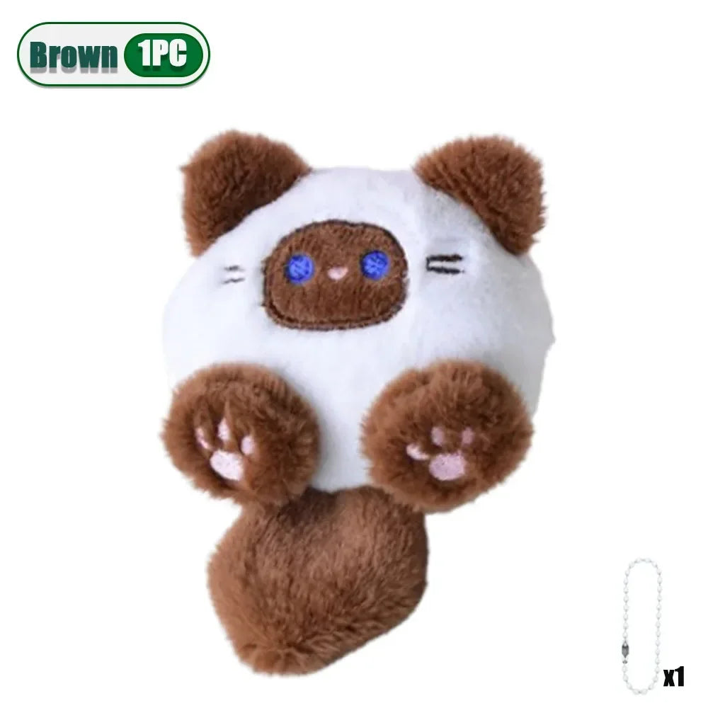 Cute Plush Cat Keychain Pendant – Bag Charm Gift 1–20 Pack