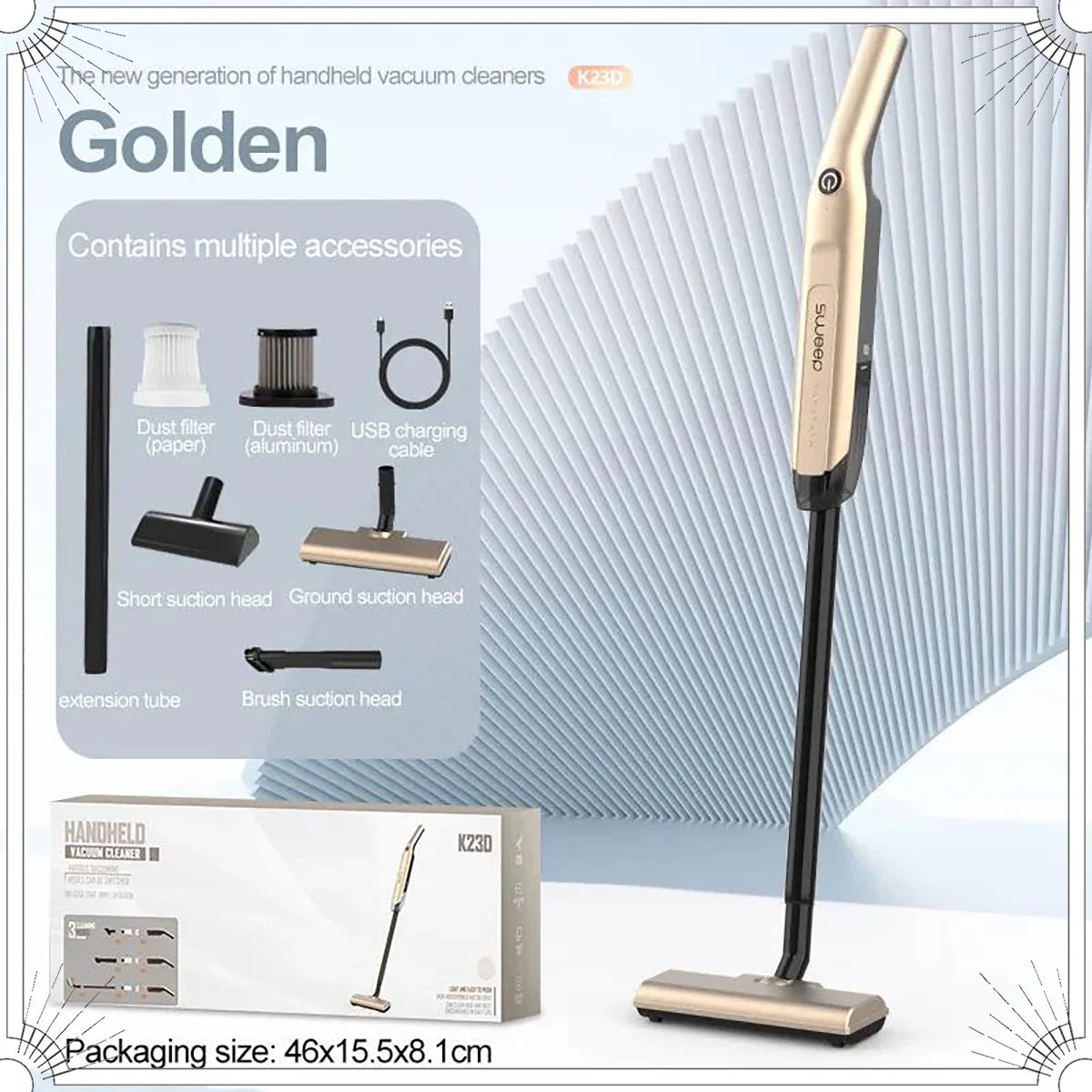GUOHE 20000Pa Wireless Handheld Vacuum – Cordless Low Noise