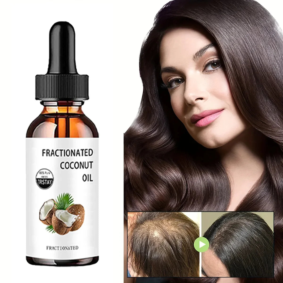 TRSTAY Pure Fractionated Coconut Oil – Anti-Aging Face & Body