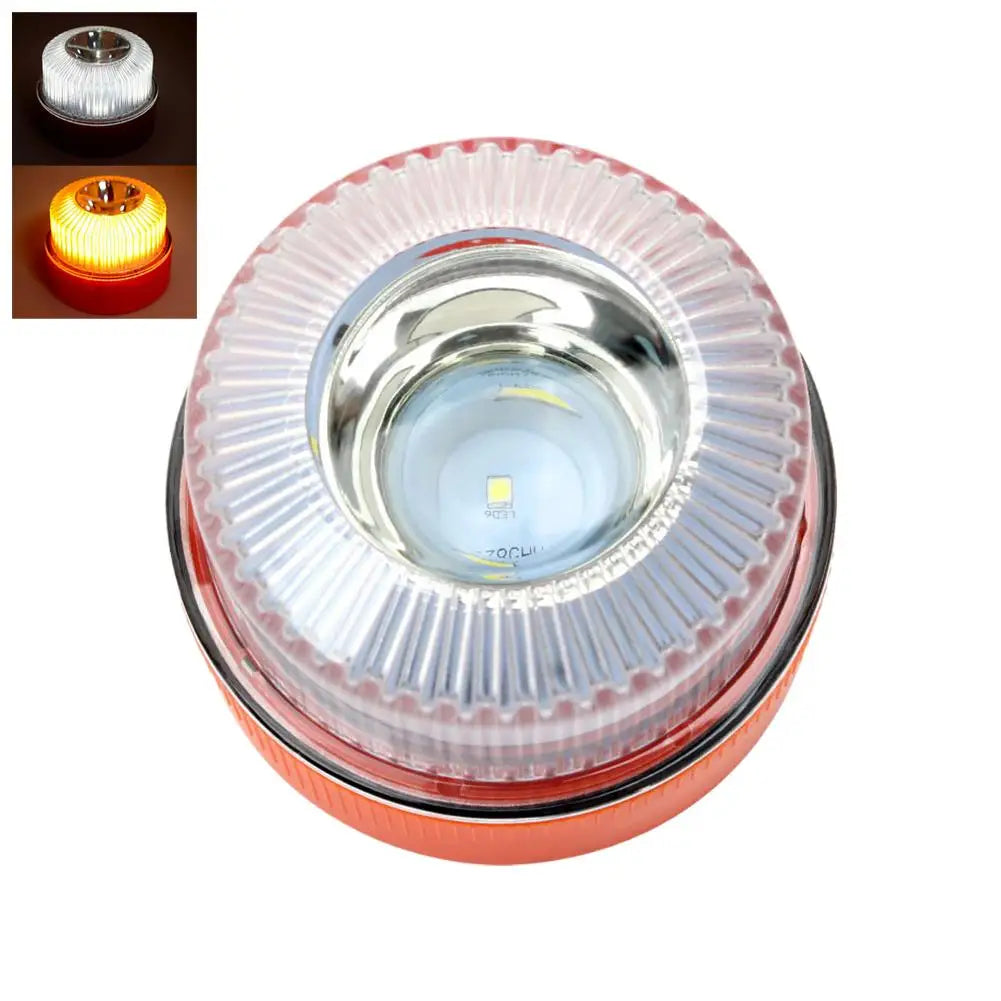 V16 LED Magnetic Strobe Warning Light | Car Emergency Safety Beacon Car Warning Light Peaceful Pleasures Health and Wellness A