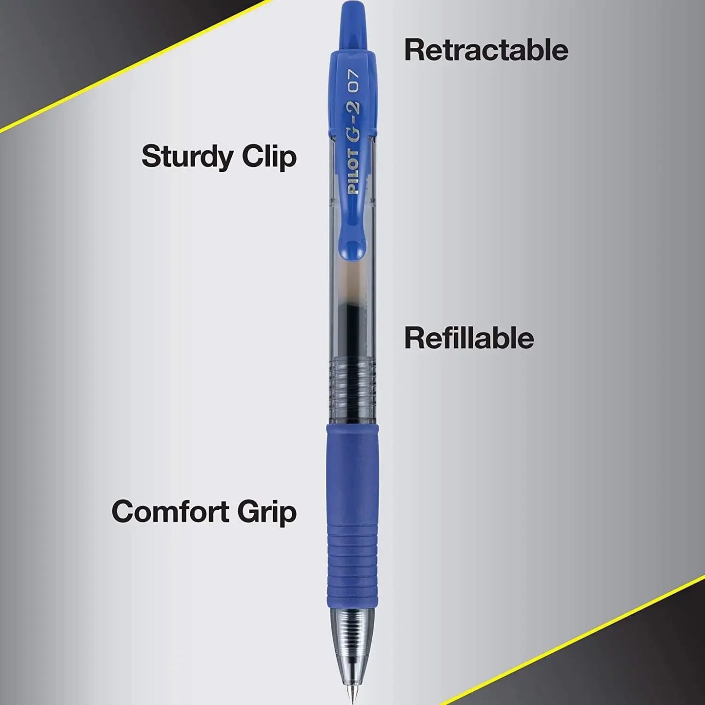 Premium Gel Roller Pens, 0.7mm Fine Point Smooth Writing, 10 Pack with Black and Blue Ink Peaceful Pleasures Health and Wellness