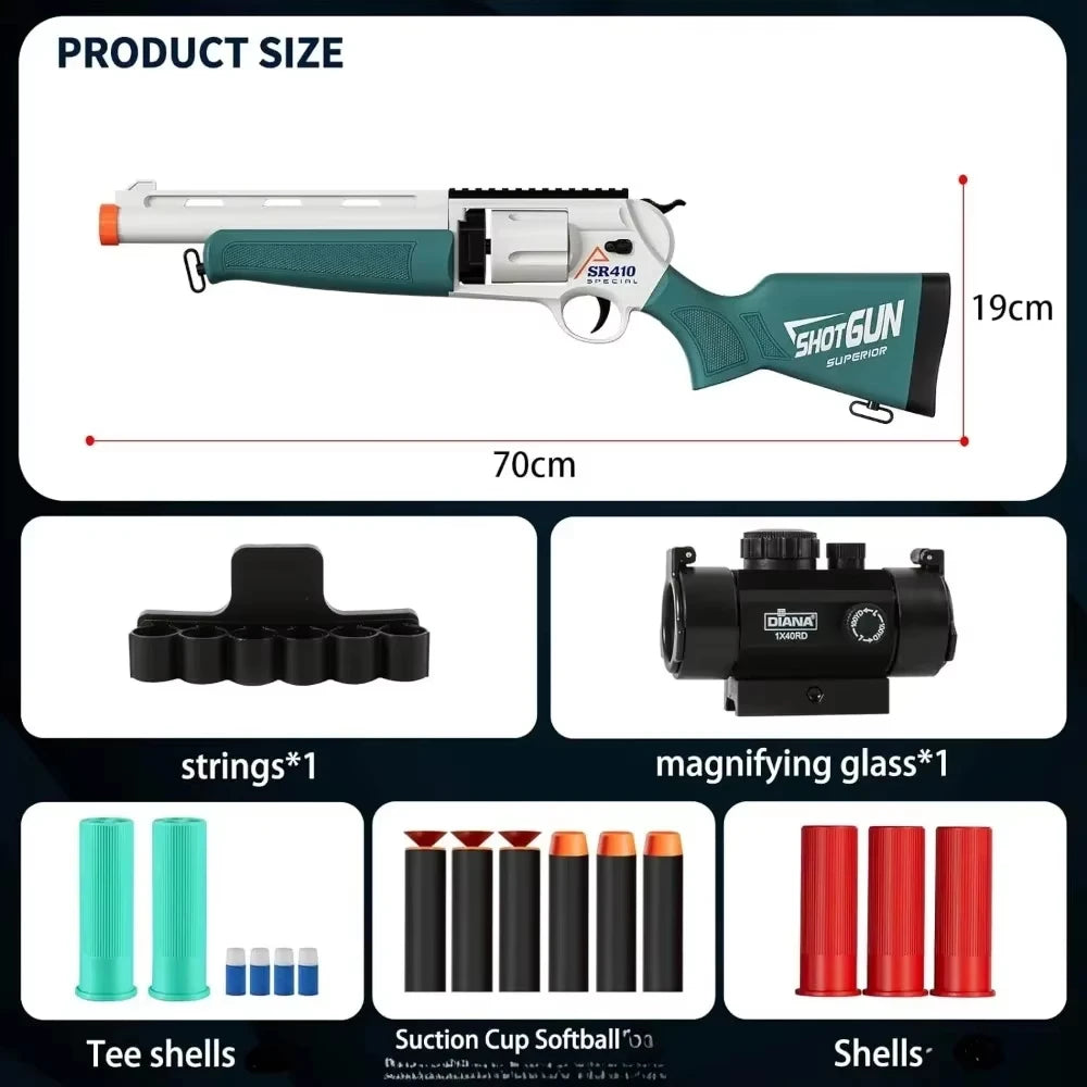 Safe Amazing Pirate EVA Soft Bullet Toy Pistol Guns For Children Outdoor Action Battle Shooting Games Toy Gifts Peaceful Pleasures Health and Wellness