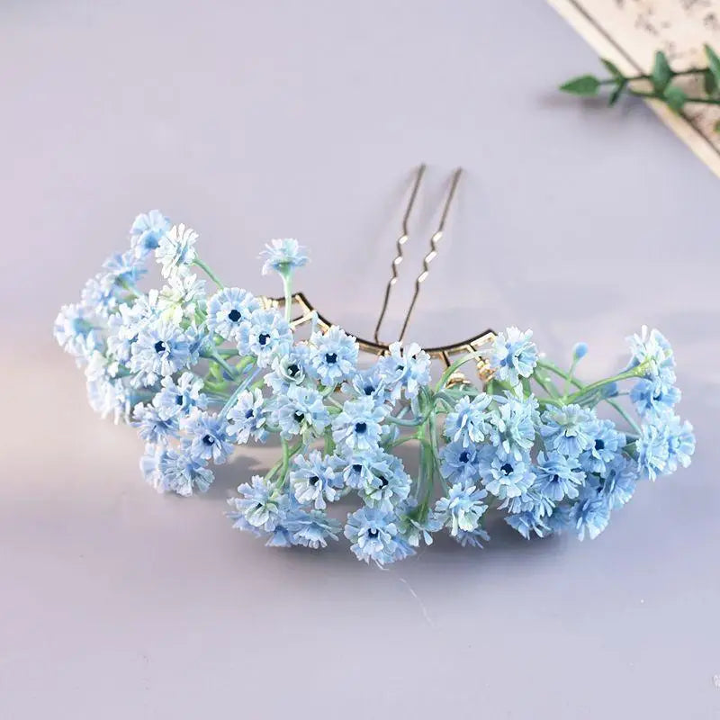 Bridal Floral Hair Stick | U-Shape Wedding Hairpin Accessory