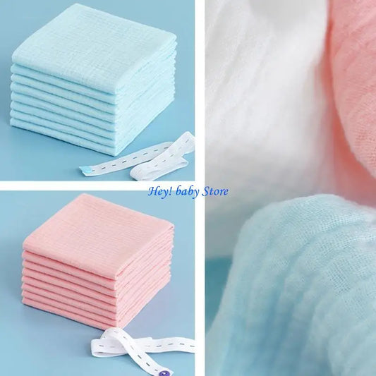 Reusable Cotton Cloth Diapers for Newborns – 10 Pack