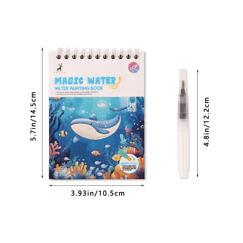 Magical Water Drawing Notebook Repeatedly Graffiti Clear Puzzle
