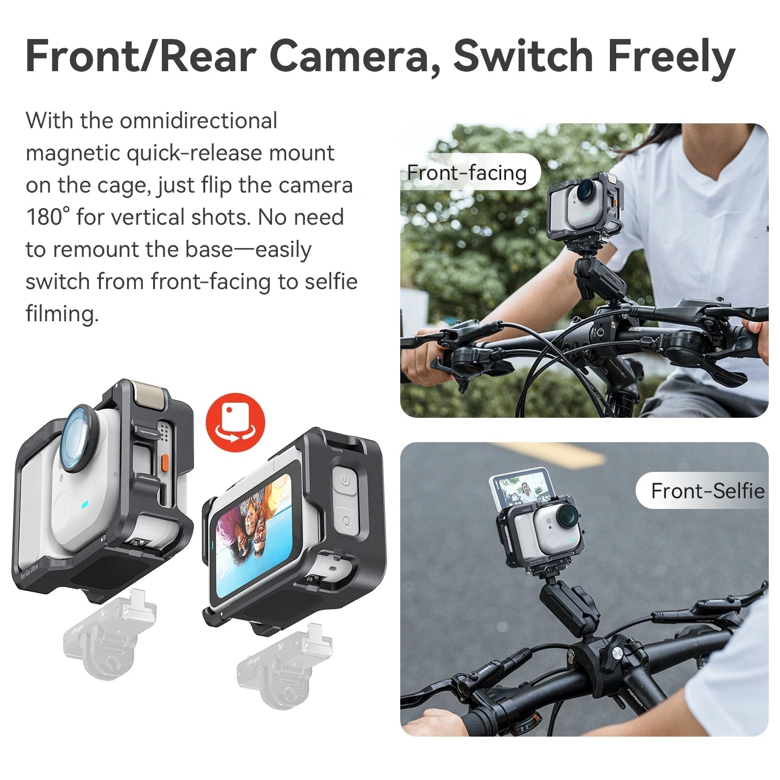 Ergonomics For Insta360 GO Ultra Metal Protective Case Aluminum Alloy Frame Quick Release Protective Frame Camera Accessories Peaceful Pleasures Health and Wellness