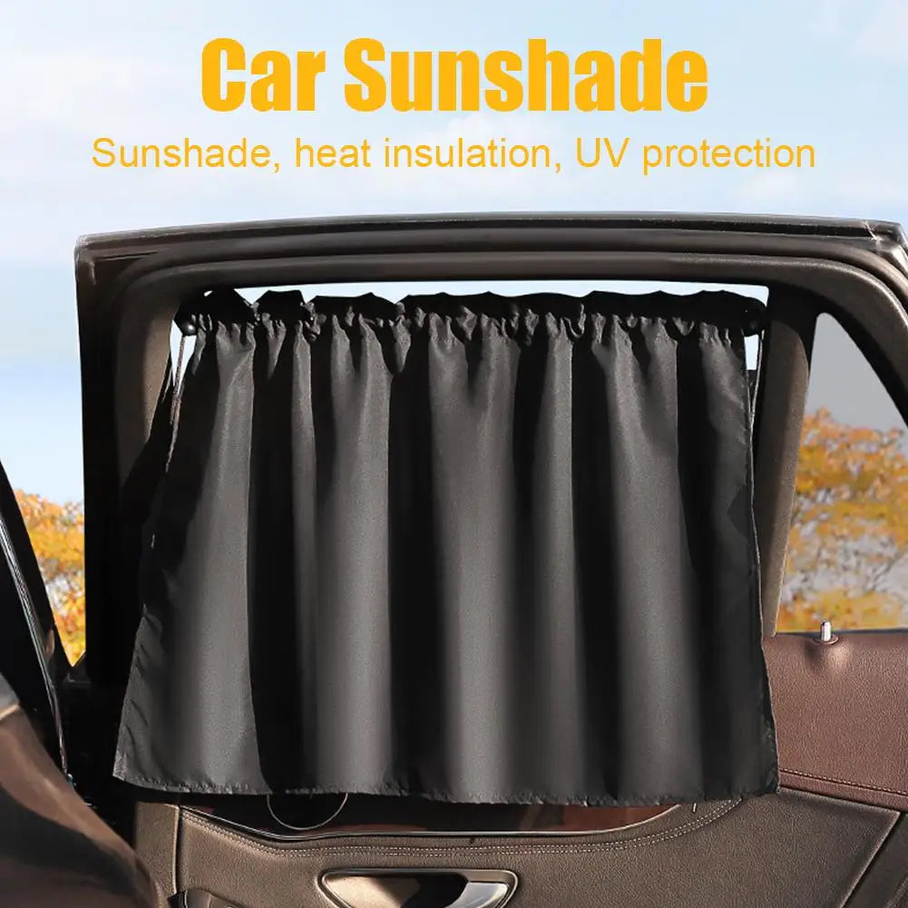Car Shade Side Curtain Sun Protection Thermal Insulation Blackout Curtain Shade Privacy Curtain Car Interior Decoration Peaceful Pleasures Health and Wellness