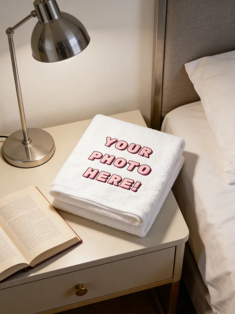 Custom Photo Face Towel | Personalized Ultra-Soft DIY Towel Custom Photo Towel Peaceful Pleasures Health and Wellness