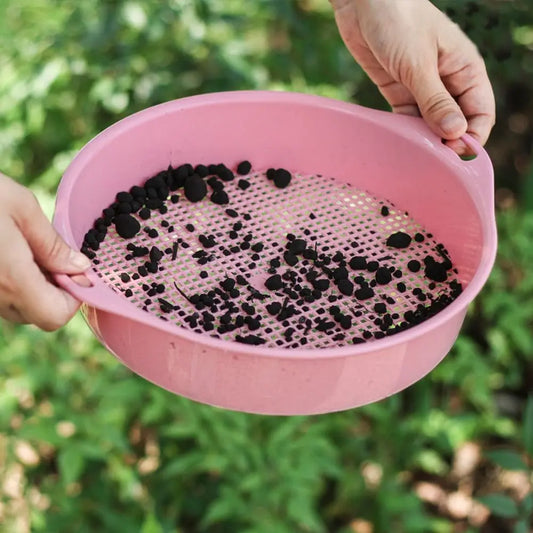 Plastic Soil Sieve Sifter | Round Garden Mesh Screen Filter Garden Soil Sifter Oasis Select