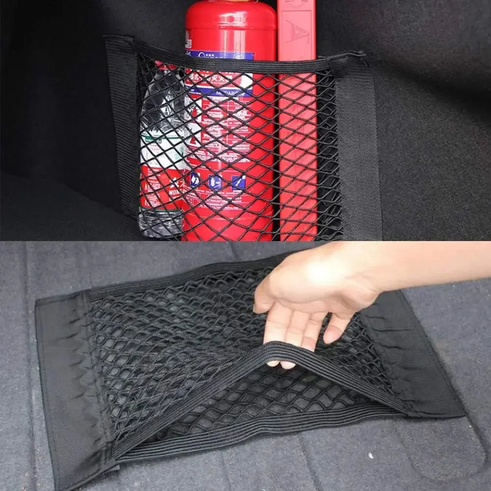 Car Elastic Mesh Storage Net Pocket – Universal Auto Organizer