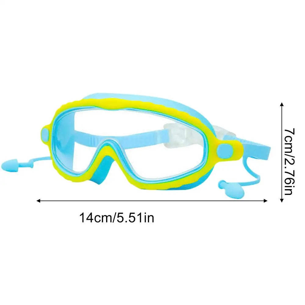 Kids Swim Goggles – Anti-Fog, UV Protection, Large Frame