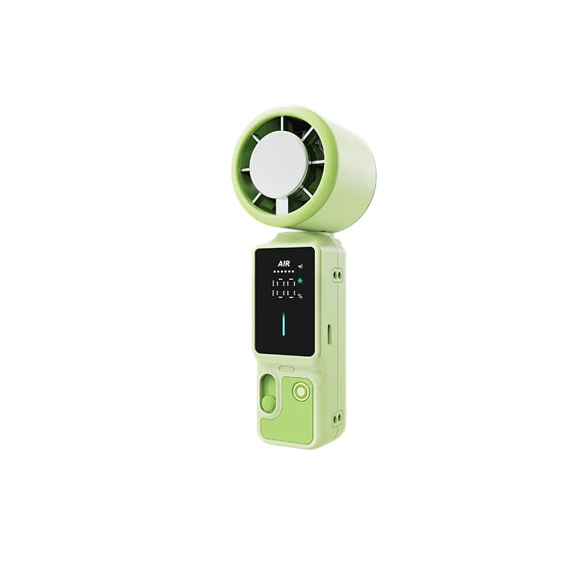 Rechargeable Handheld Fan | 16,000 RPM LED Display 3-in-1
