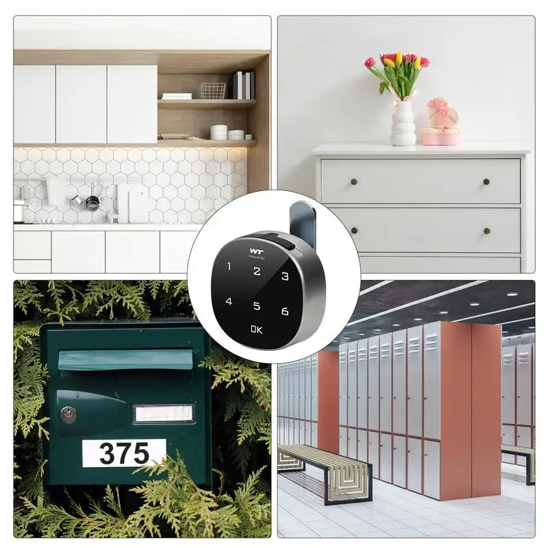 Keyless Cabinet Lock | Touch Combo Code Lock for Lockers Keyless Cabinet Lock Peaceful Pleasures Health and Wellness