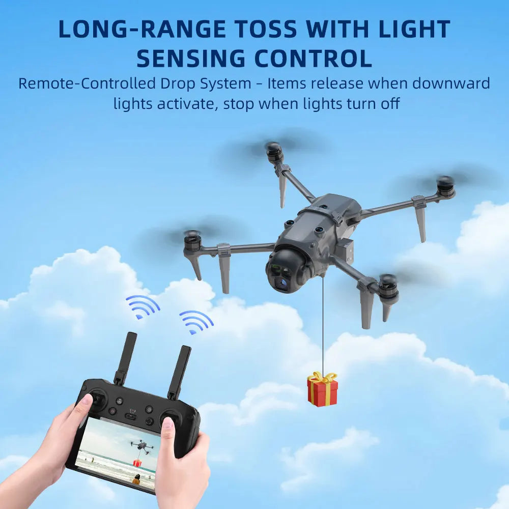 Lightweight Material Design Airdrop System For DJI MAVIC 4 PRO Wedding Proposal Delivery Device Maximum Load 500G Peaceful Pleasures Health and Wellness