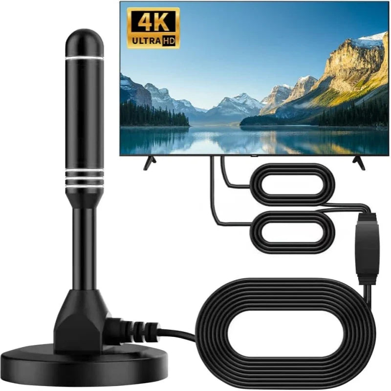DTMB Digital TV Antenna – ATSC DVB-T2, Aluminum & Suction Cup