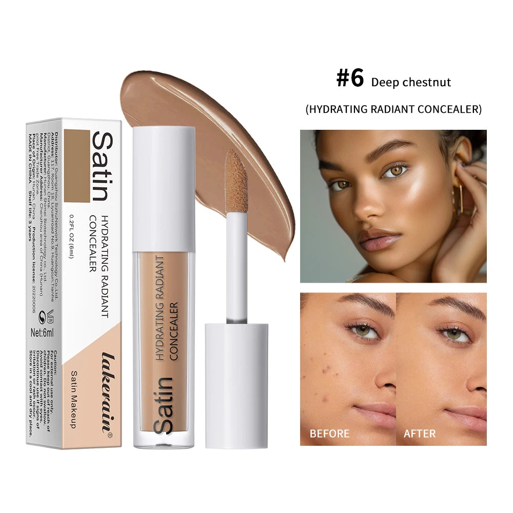 Eye Concealer Contouring Concealer Liquid Shadow Contouring Liquid Matte Highlighter Stick Side Contouring Liquid Peaceful Pleasures Health and Wellness 6Chestnut Moisturize