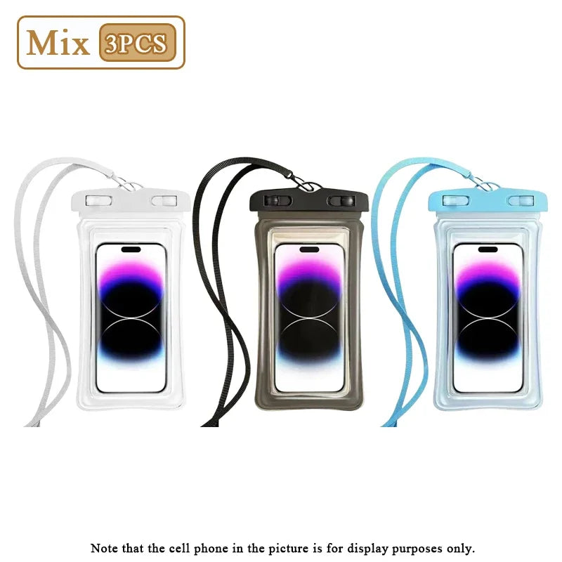 Waterproof Phone Pouch – Air Cushion Float & Touch Screen | 1–20 Pack