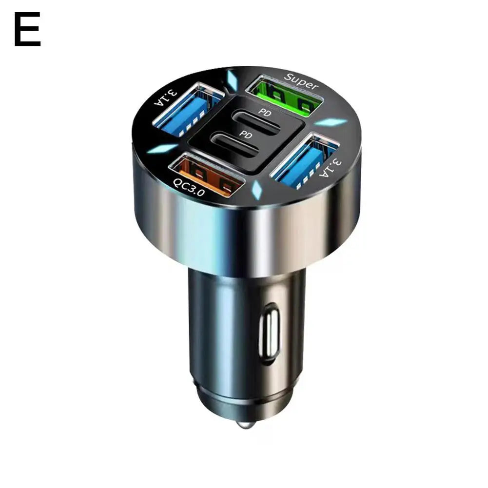 66W USB JMG-PD+QC3.0 Car Digital Display monitoring charger PD Fast Charging Fast Charging Car Mobile Phone Adapter Peaceful Pleasures Health and Wellness E