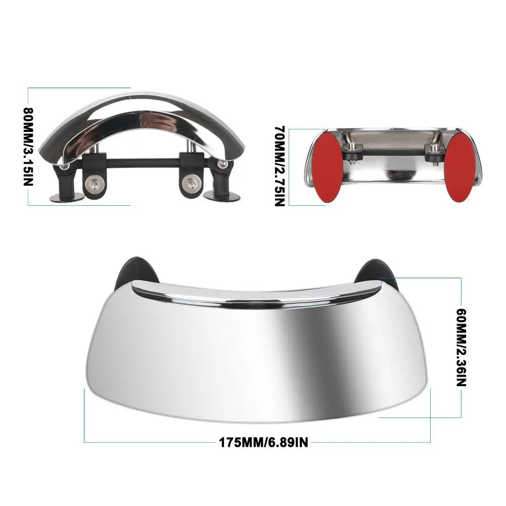 180° Motorcycle Windshield Wide Angle Blind Spot Mirror Motorcycle Rearview Mirror Peaceful Pleasures Health and Wellness