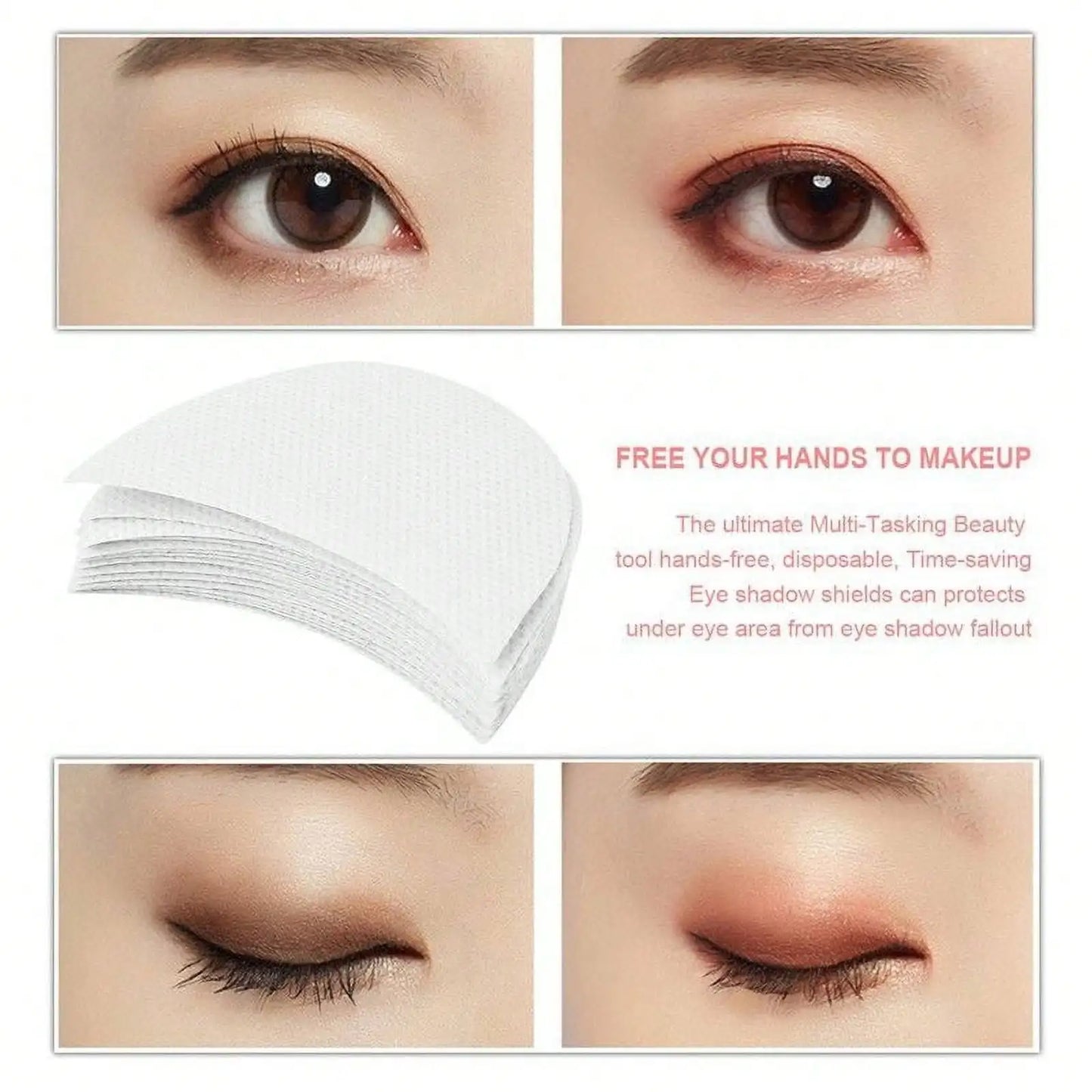 50-Pack Eye Shadow Shields & Stencils – No Fallout Makeup