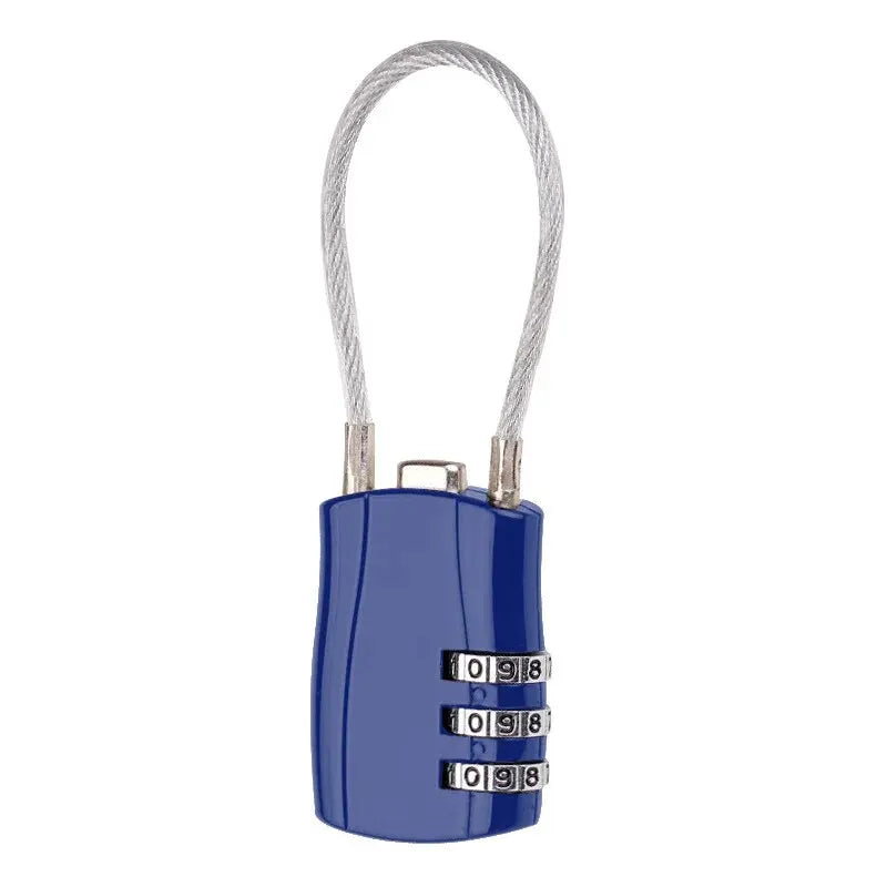 1pc Luggage Travel Lock, School Gym Storage Cabinet Luggage Lock, File Cabinet Tool Box Case Password Lock Peaceful Pleasures Health and Wellness Blue