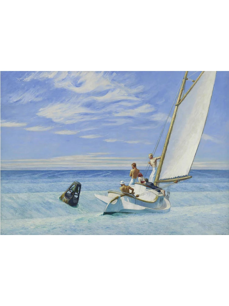 Edward Hopper Famous Realistic Master Art Poster Canvas Painting Nighthawks Life Landscape Wall Art Living Room Home Decorati Peaceful Pleasures Health and Wellness
