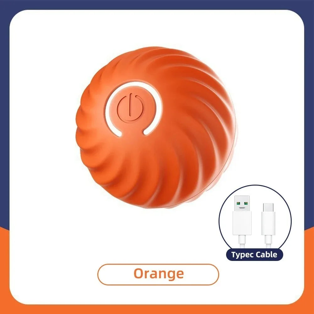 Smart Interactive Pet Toy Ball – RGB Lights, Auto Roll & Bounce